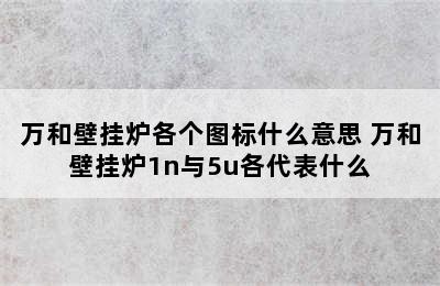 万和壁挂炉各个图标什么意思 万和壁挂炉1n与5u各代表什么